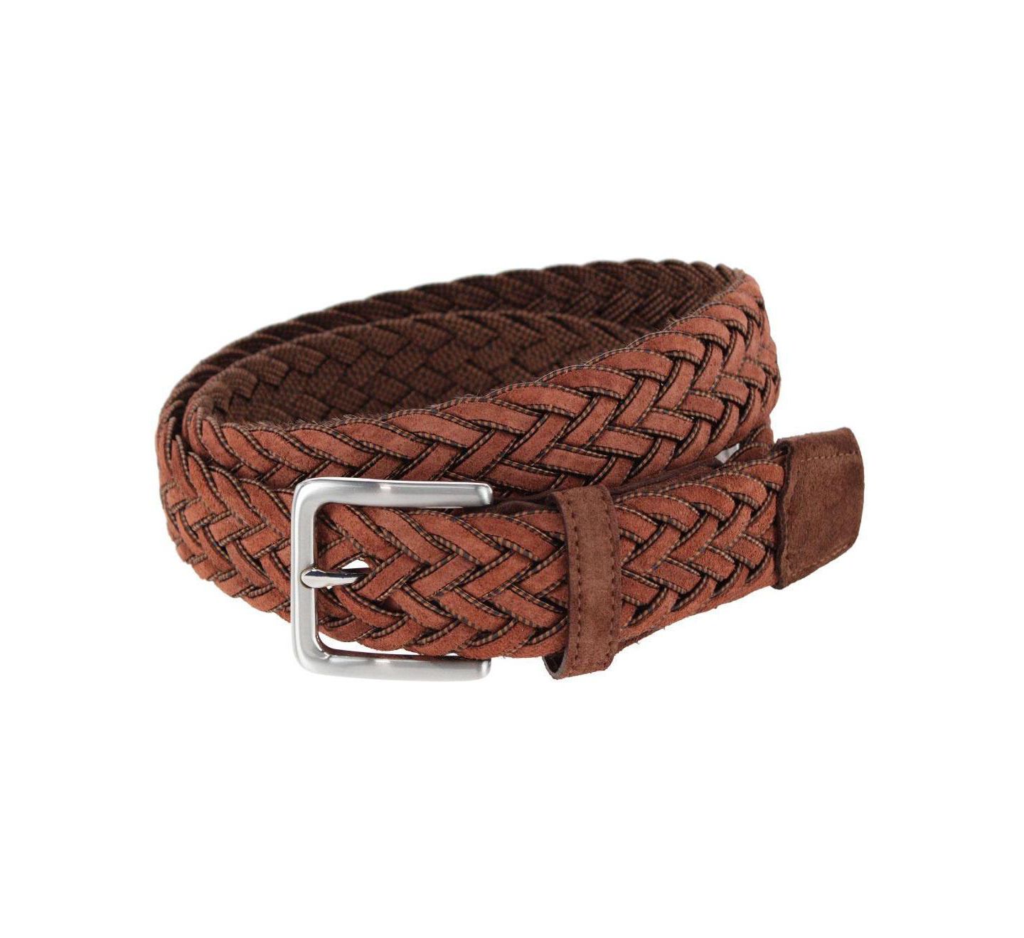 Мужской ремень TRAFALGAR Big & Tall Apollo Italian Braided Suede Versatile Belt, цвет: Светлый коричневый — фото 1