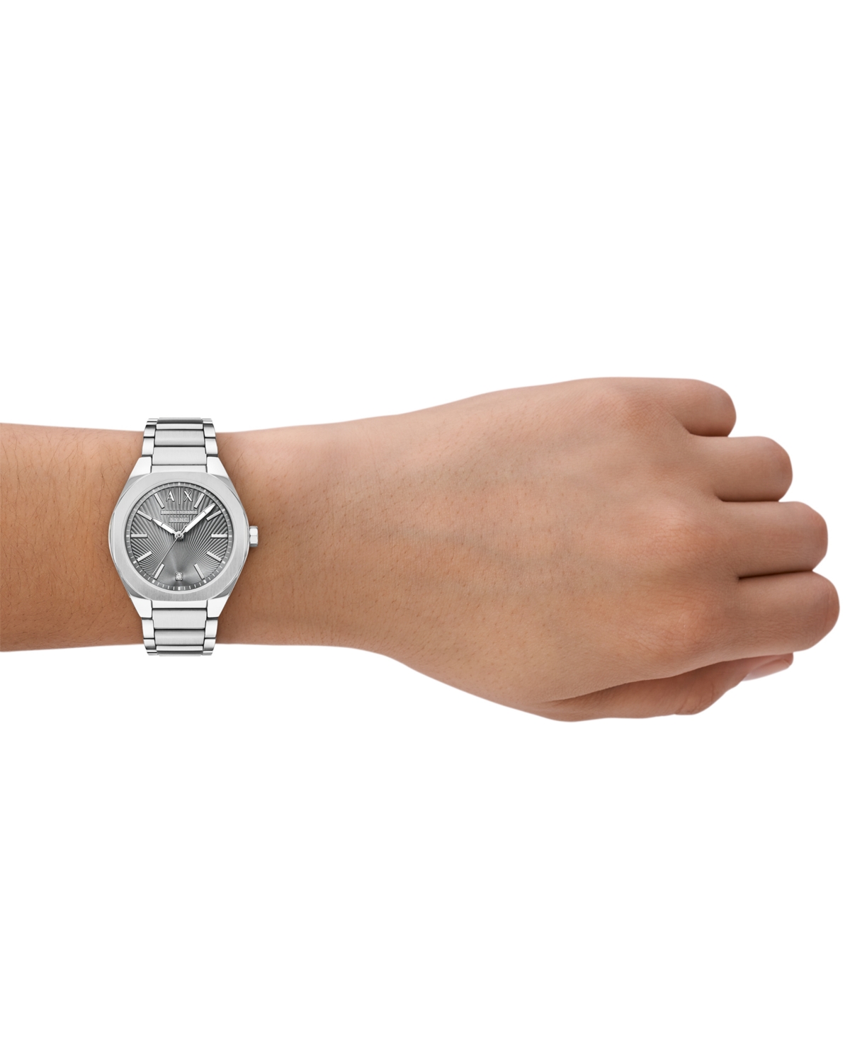 Armani Exchange Women's Sync Quartz Silver Stainless Steel Watch 36mm