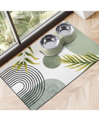 Super Absorbent Non-Slip Pet Feeding Mat Quick Dry Floor Protector