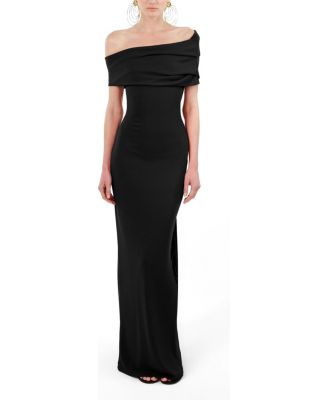 Women's Asymmetric Strapless Maxi Dress