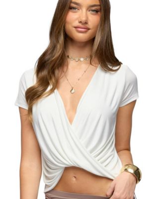 Women's Addie Deep V Twist Front Top