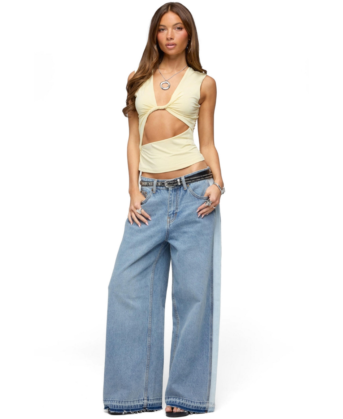 Edikted Women's Miranda Twist Cutout Top