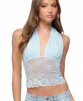 Women's Eloria Lacey Flutter Tie Top