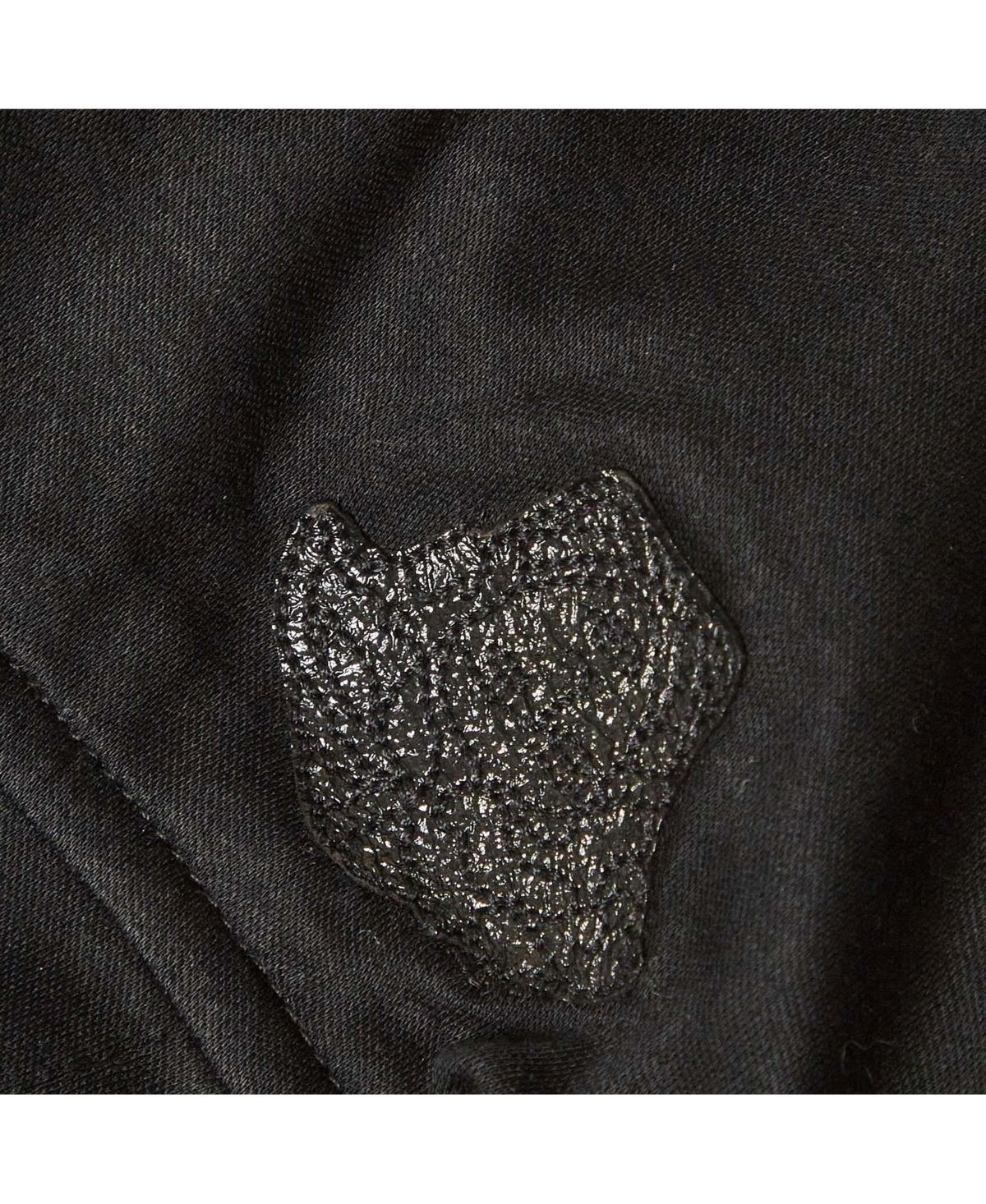 Pre-Owned Versace Men's Leather Applique Jersey T-Shirt