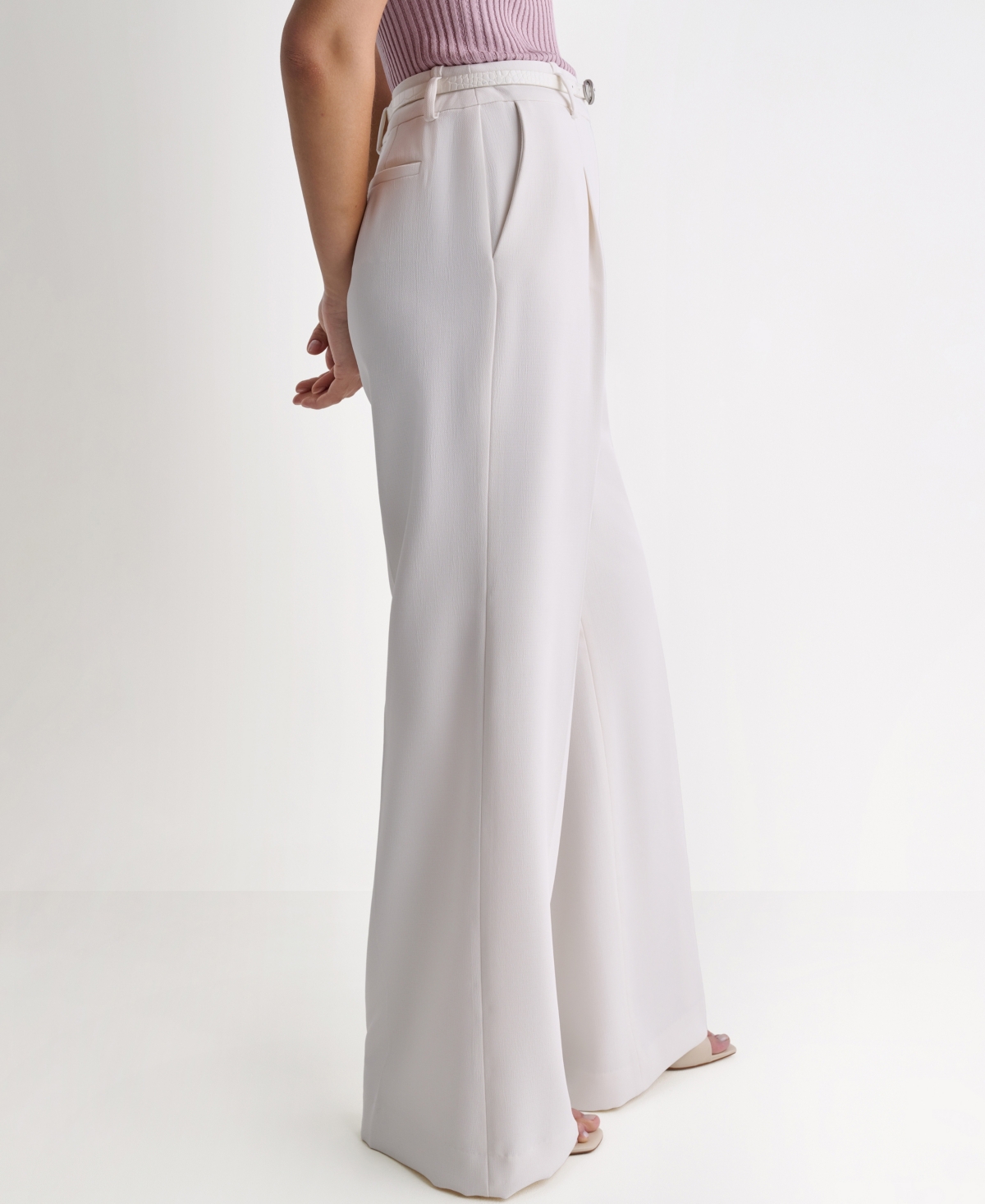Bcbg Women's Wide-Leg High-Rise Pants
