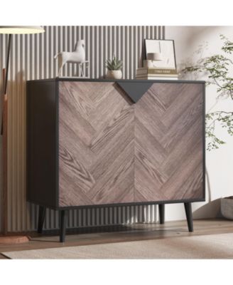 Storage Cabinet with Shelf and Doors, Modern Sideboard Buffet with Storage, Free Standing Accent Cabinet for Dining Room, Living Room, Entryway