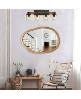 Modern Irregular Pond Shaped Decorative Mirror for Bathroom, Entryway and Living Room