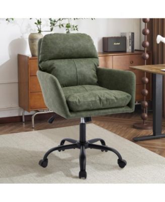 Ergonomic PU Leather Office Chair with High-Strength Metal Frame