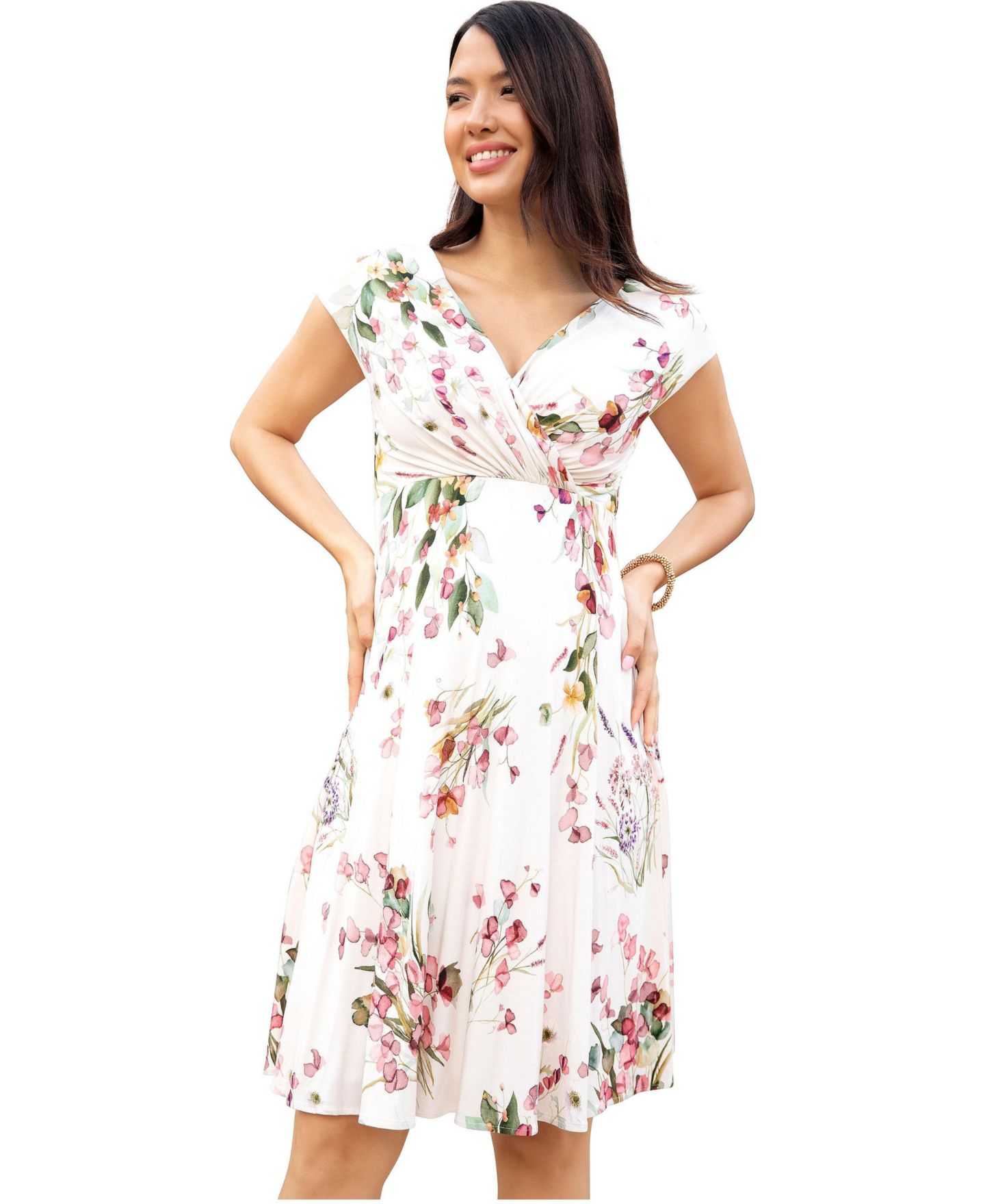 Женское платье Tiffany Rose Maternity Tiffany Rose Alessandra, цвет: Розовый с принтом — фото 1
