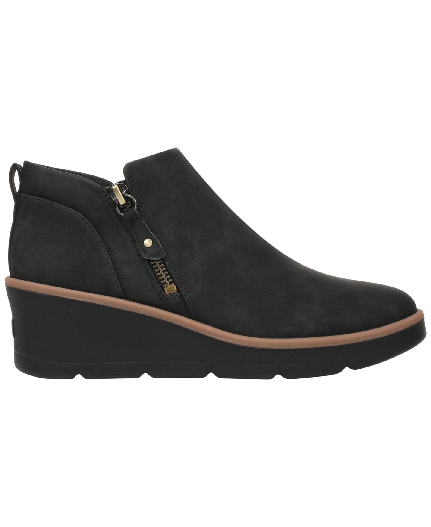 Женские ботинки Dr. Scholl's Lizzie Cloud Zip Short Booties, цвет: Чёрная искусственная кожа — фото 2