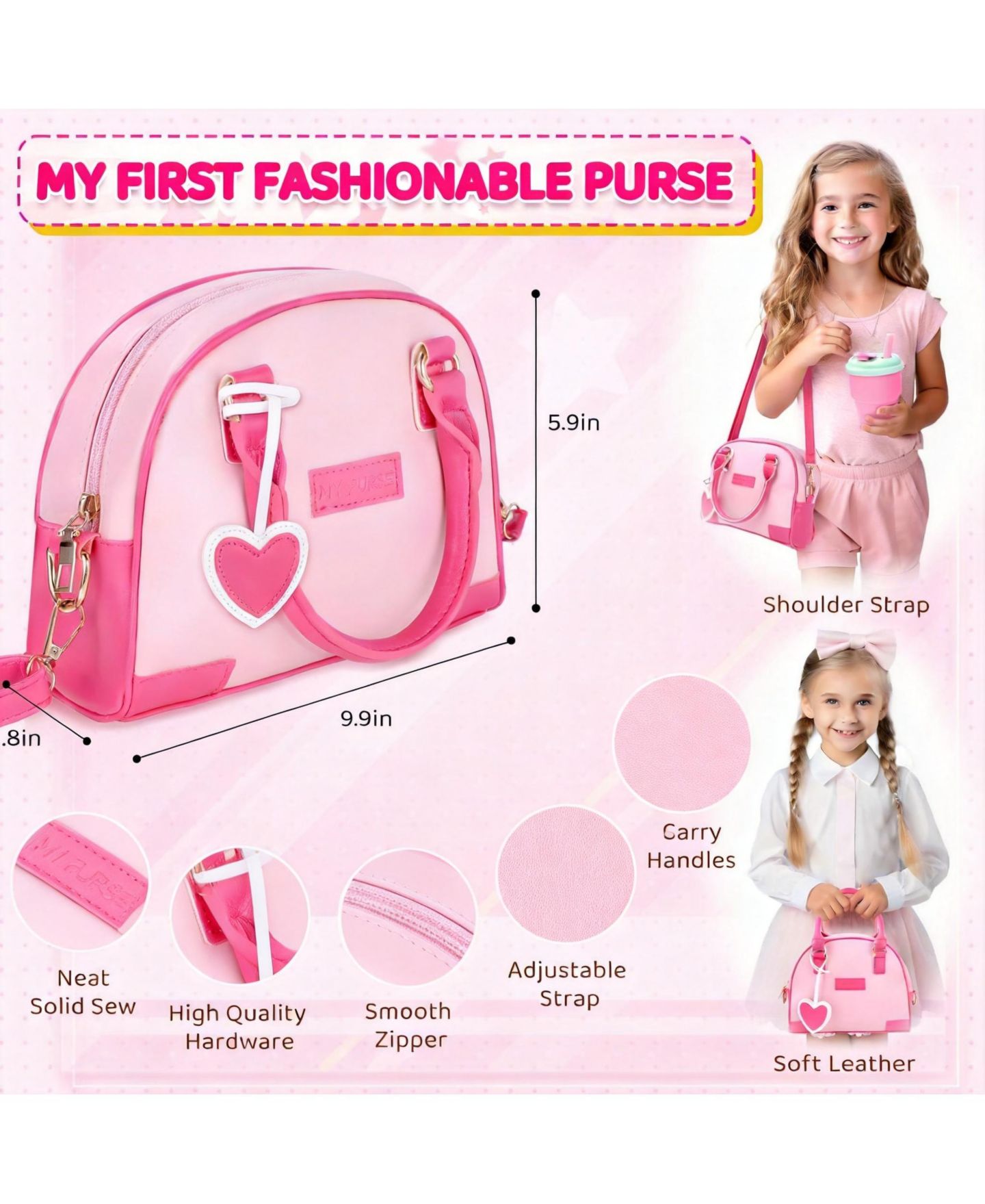 Детские игрушки GNUADZ Princess Makeup 28-Piece Play Set, Ages 5+, цвет: Розовый — фото 2