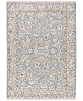 Maharaja 70E Blue and Ivory 7'10" x 10'10" Area Rug