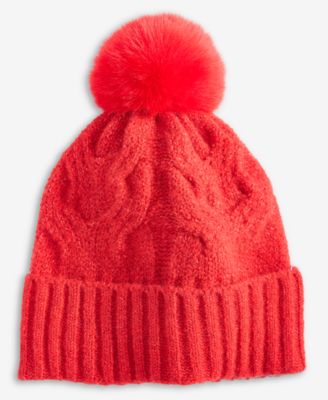 Women's Cable Boucl&eacute; Knit Beanie
