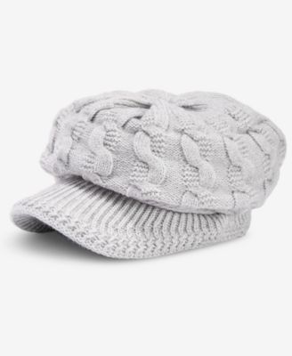 Women's Cable-Knit Newsboy Cap