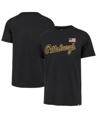 Men's Black Pittsburgh Pirates Heritage U.S. Flag T-Shirt