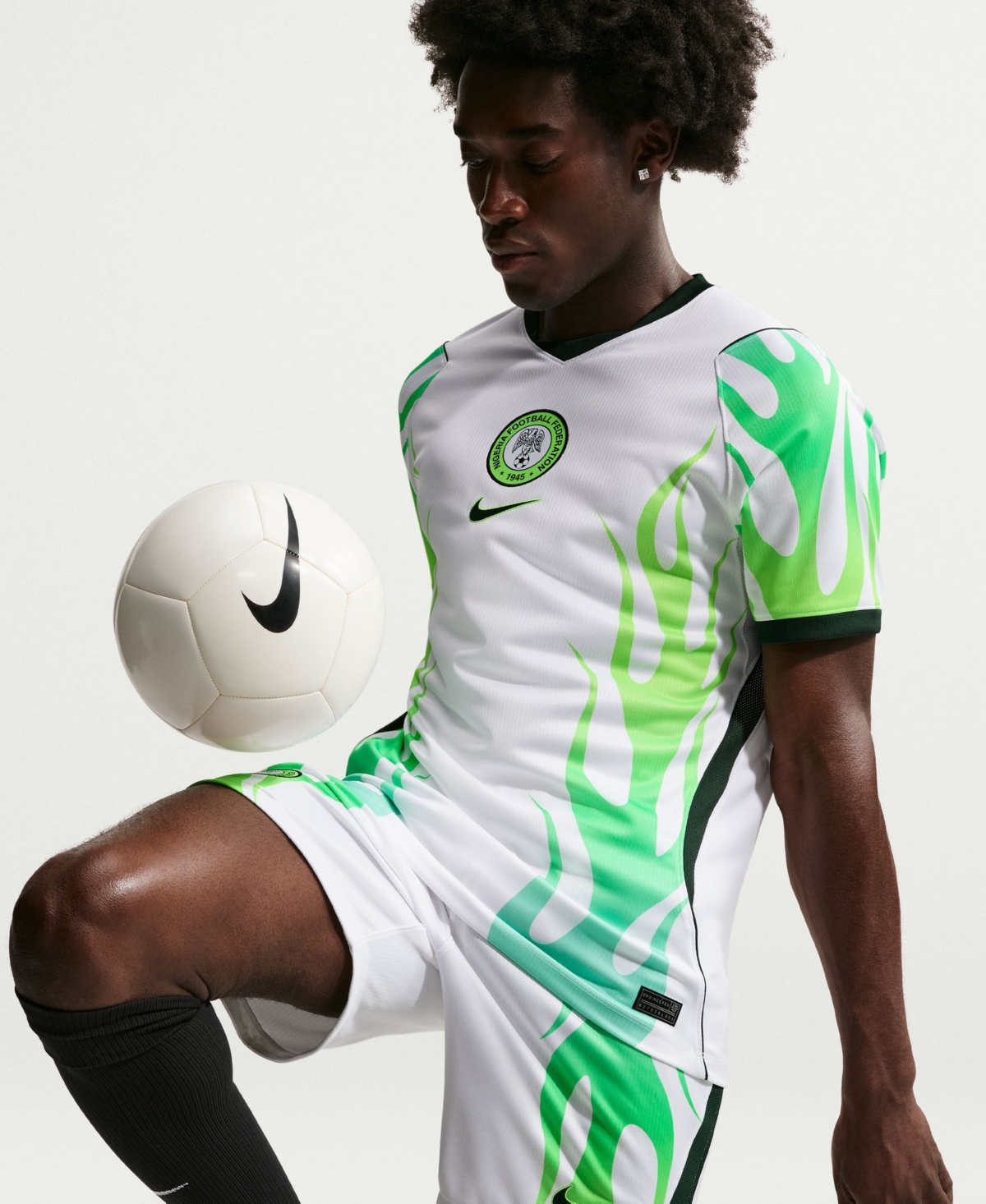 Nike Men's White Nigeria National Team 2026 Away Stadium Replica Shorts
