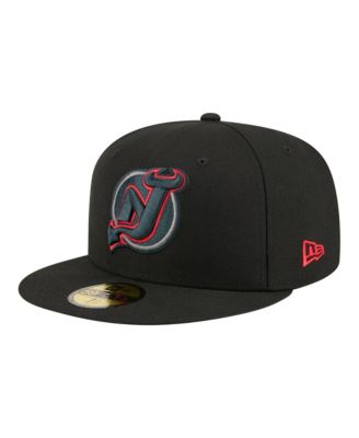 Men's Black New Jersey Devils Color Pop 59FIFTY Fitted Hat