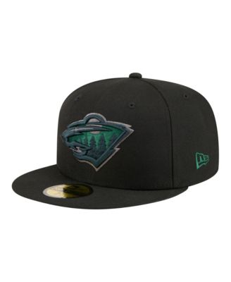 Men's Black Minnesota Wild Color Pop 59FIFTY Fitted Hat