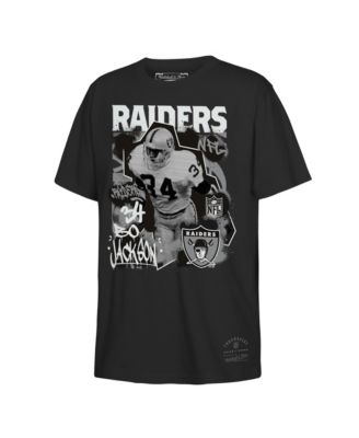 Big Boys and Girls Bo Jackson Black Las Vegas Raiders Star Player T-Shirt