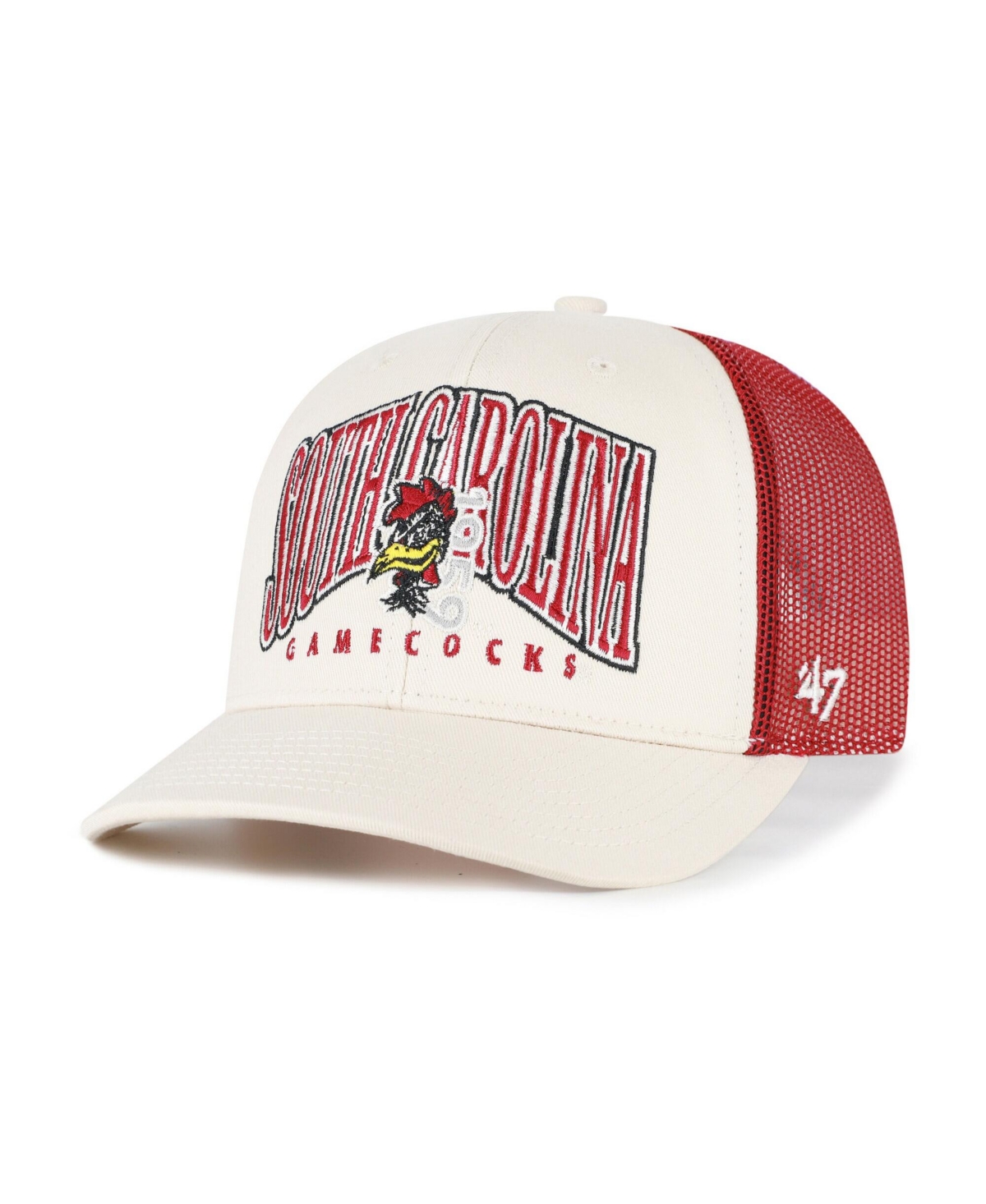 '47 Brand Men's Natural South Carolina Gamecocks Drawbridge Trucker Adjustable Hat