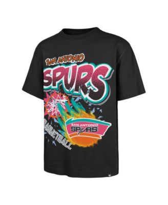 Men's Black San Antonio Spurs Hardwood Classics Torched Foundation T-Shirt
