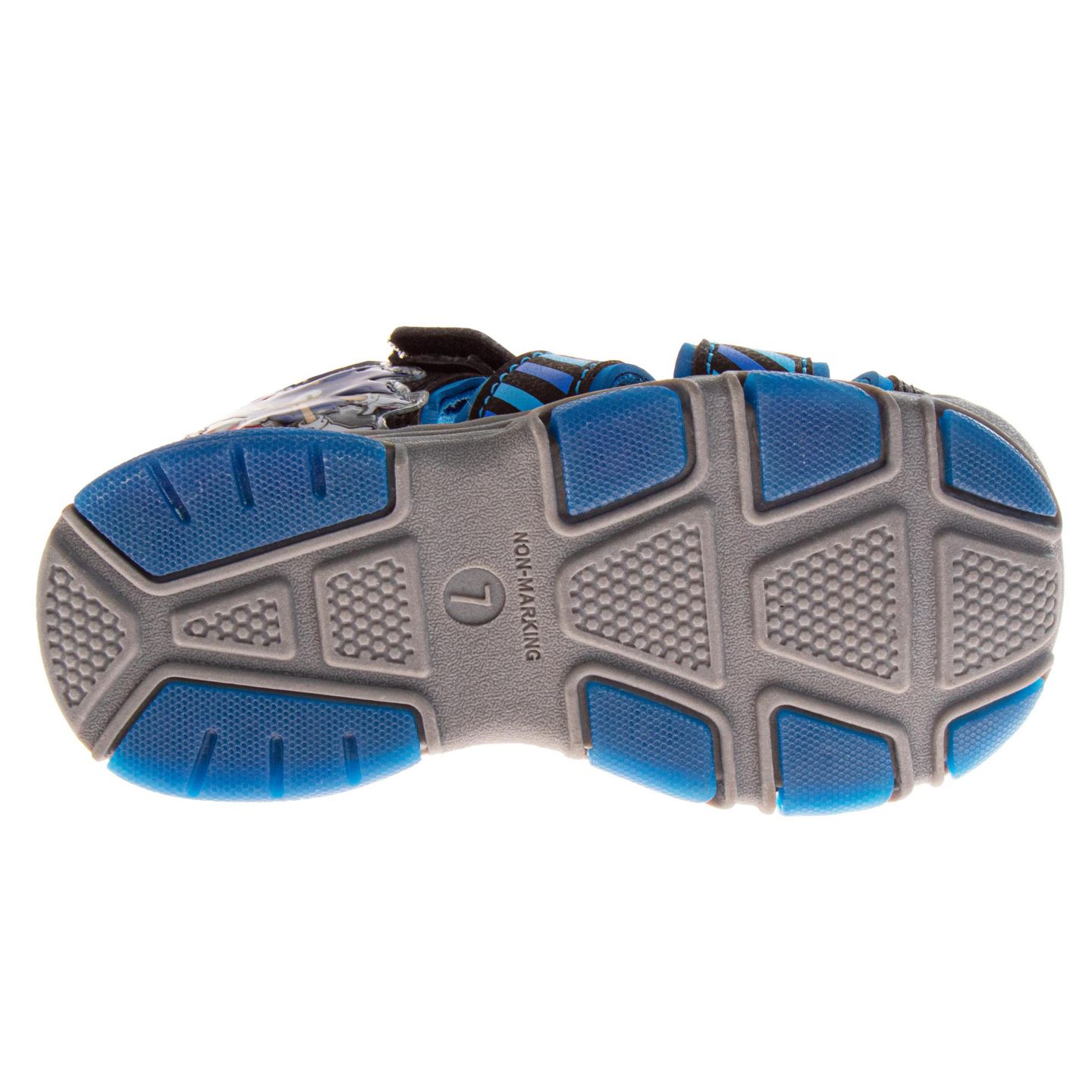 Сандалии Sonic The Hedgehog Nickelodeon Sega Hook and Loop Sport Sandals with Tails для мальчиков, цвет: Синий / Чёрный — фото 6