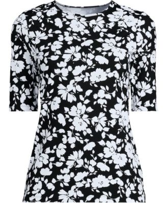 Women's Elbow Sleeve Crewneck Garden Tee- Sunshade UPF 50 Quick Dry