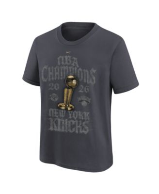 Nike Big Boys and Girls Anthracite New York Knicks 2026 NBA