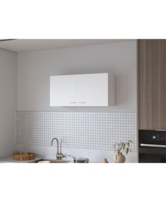 Oklahoma Wall Cabinet in melamine, Two Doors