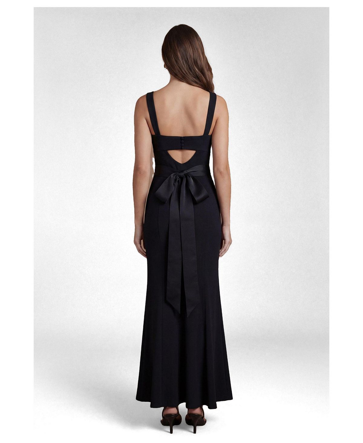 Coast Women's Square Neck Satin Maxi Dress view 3 — MAYCSS fashion products