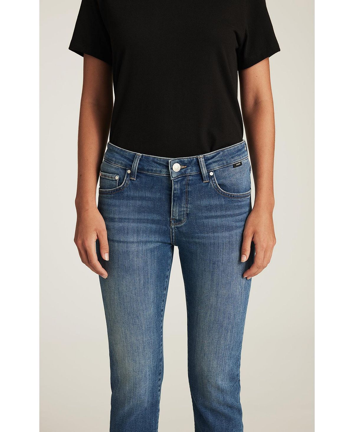 Mavi Jeans Women's Emma Mid Rise Slim Boyfriend Jeans view 4 — MAYCSS fashion products