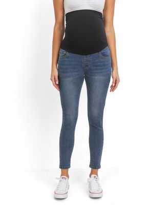 Women's Maternity Over the Belly Skinny Jeans with Pockets