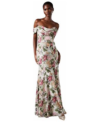 bridal shower maxi dresses white dress Sexy Bridal Shower Dress Off The Shoulder Satin Split Lisposa The halter neckline creates a flattering Bridal Shower Dresses for Bride
