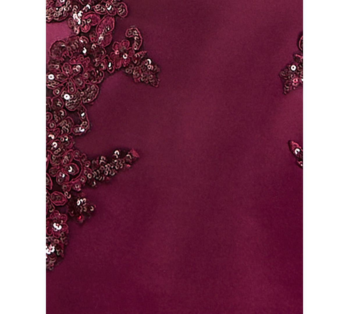 SENI & CADE Juniors' Embroidered Sequin Applique A-Line Mini Dress view 6 — MAYCSS fashion products