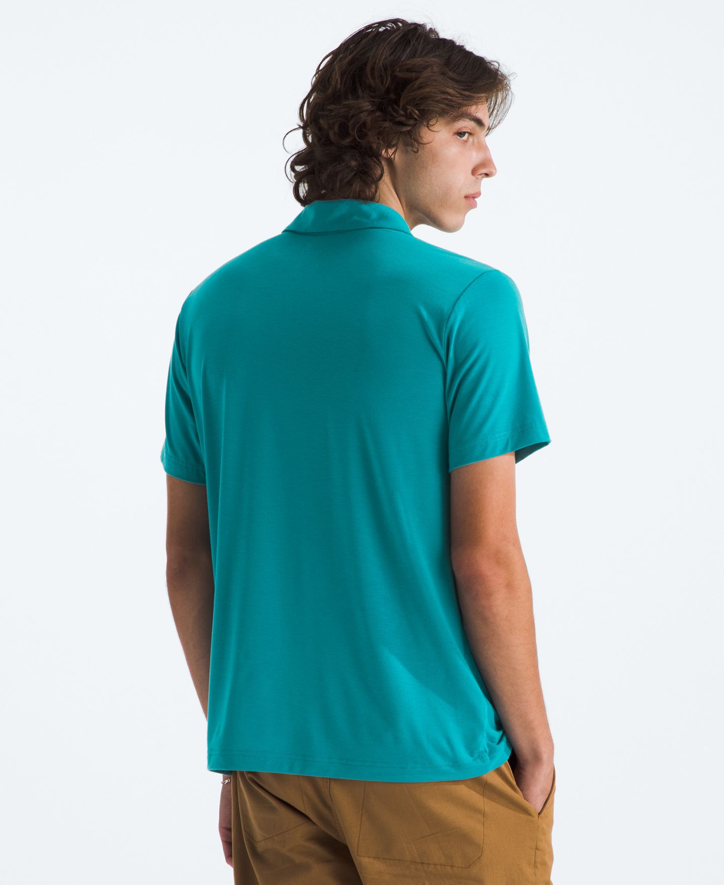 Мужское поло The North Face Adventure Short Sleeve Polo Shirt, цвет: Синий — фото 3