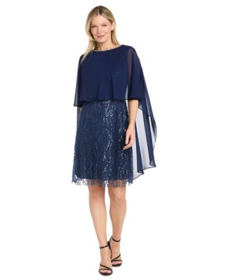 Petite Caviar Beaded Sheath Dress