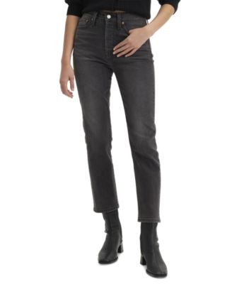 Women's Wedgie Straight-Leg High-Rise Cropped Jeans