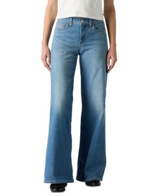 Levi's - Women's 318 Shaping Stellar-Stretch Wide-Leg Jeans Cool Satisfaction