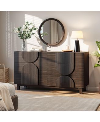 Modern 6-Drawer Storage Chest Dresser for Bedroom