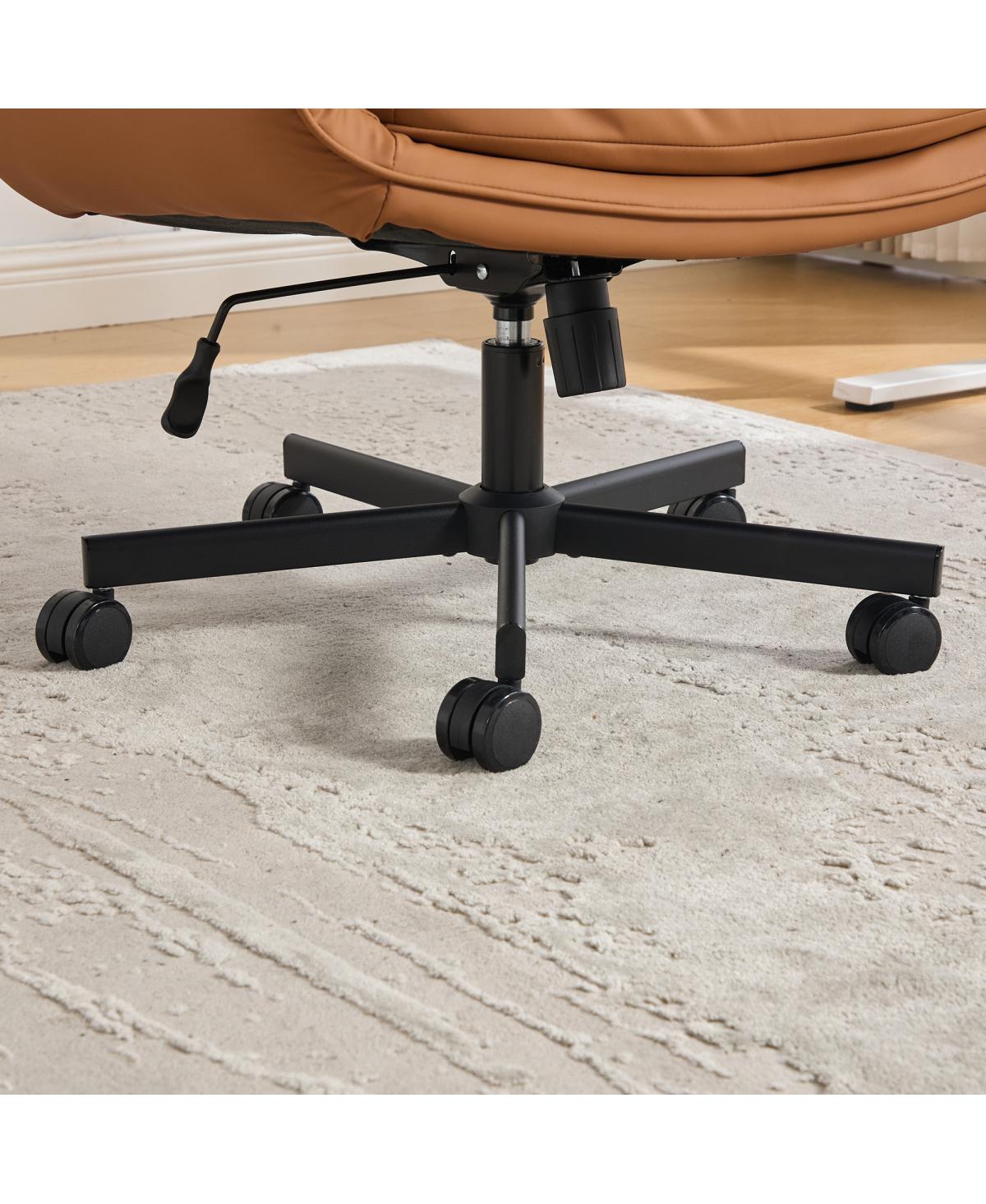 Streamdale Furniture Criss Cross Office Chair with Adjustable Armrests Headrest and Wheels