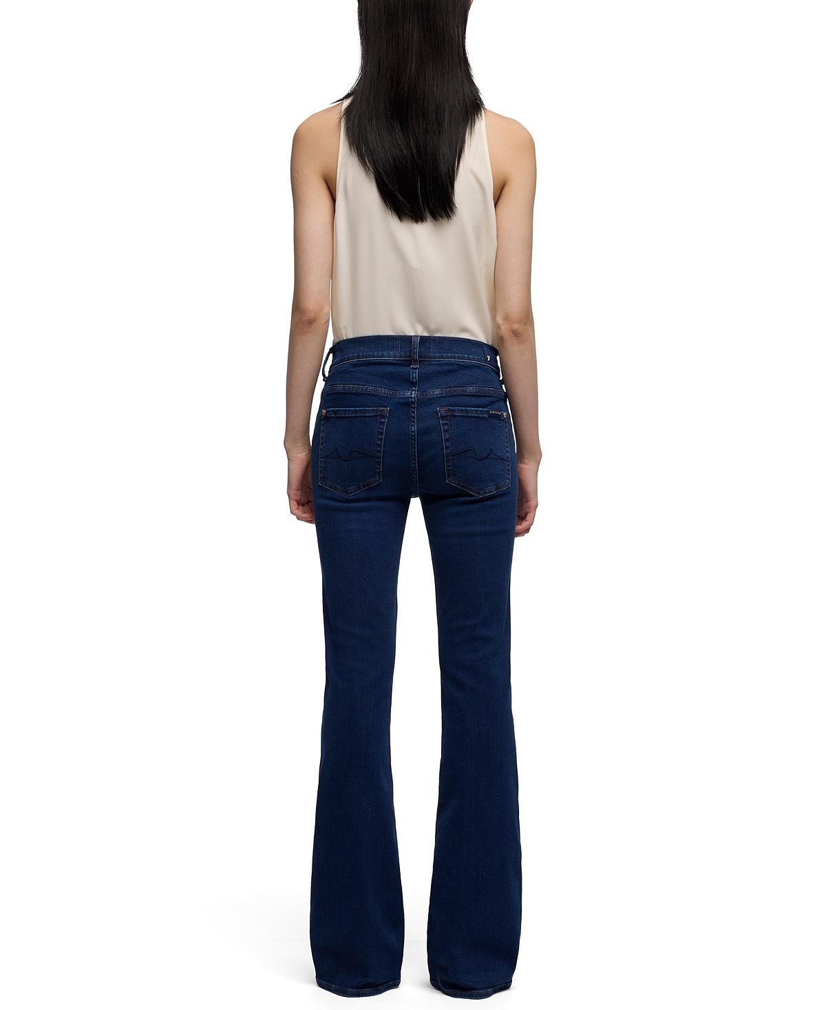 7 For All Mankind Women's Tailorless Bootcut Jeans view 4 — MAYCSS fashion products