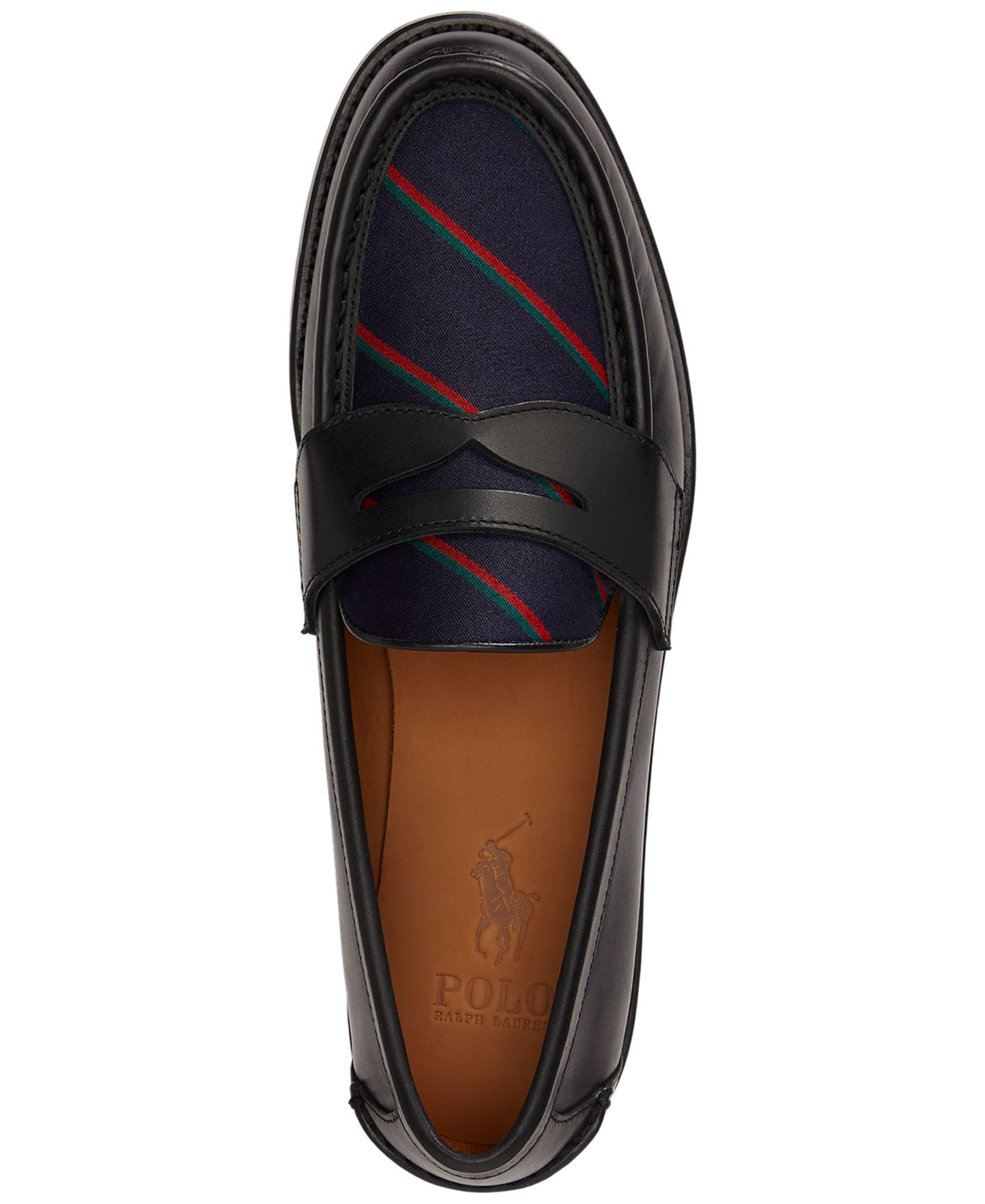 Мужские туфли Polo Ralph Lauren Alston's Leather Elongated Penny, цвет: Чёрный — фото 4