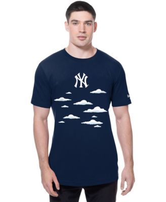 Men's Navy New York Yankees MLB x Simpsons 2026 Collab Clouds T-Shirt