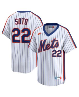 Men's Juan Soto White New York Mets Cooperstown Collection Limited 40th Anniversary Jersey