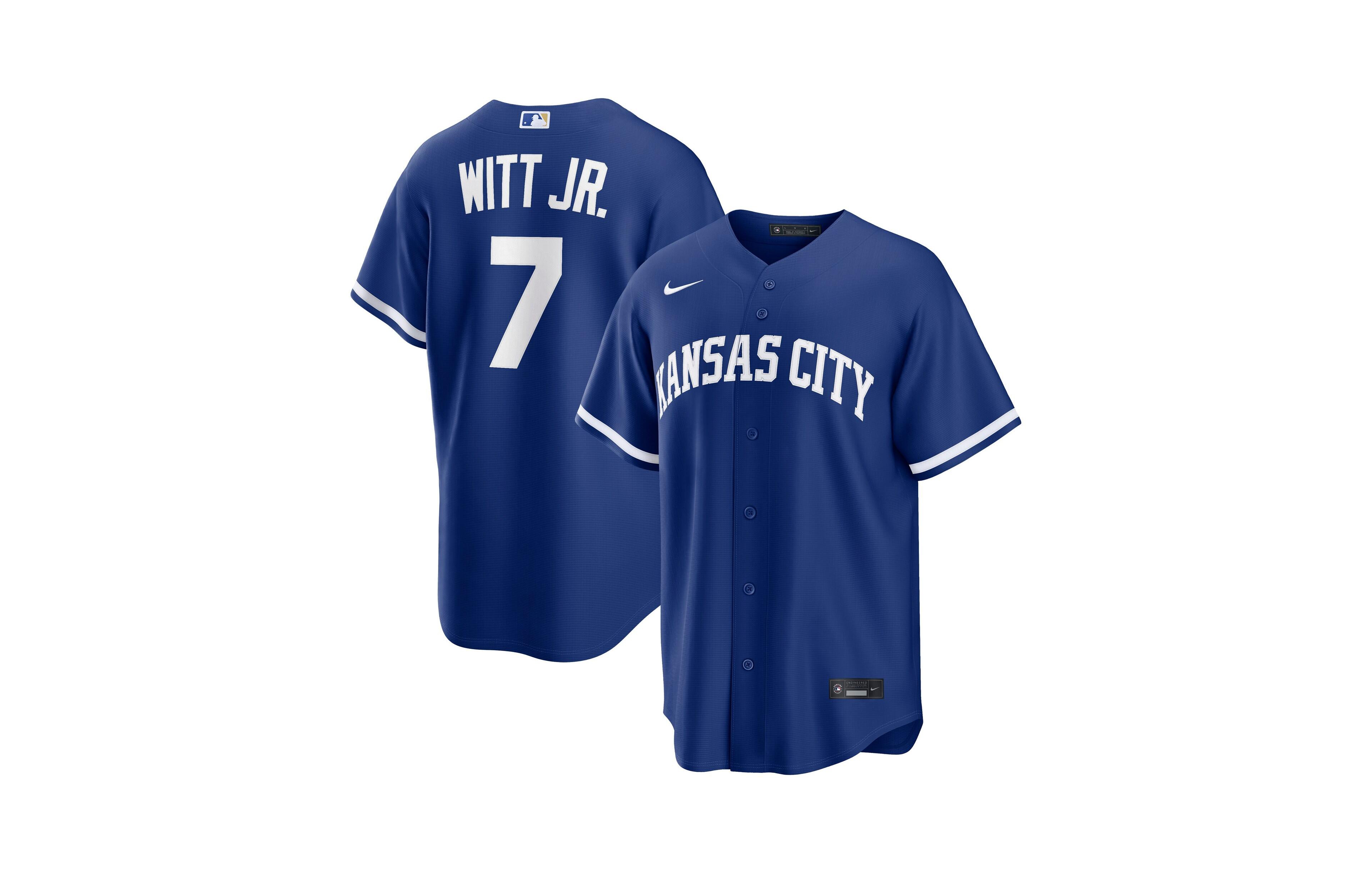 Nike Men's Bobby Witt Jr. Royal Kansas City Royals Alternate Replica Jersey