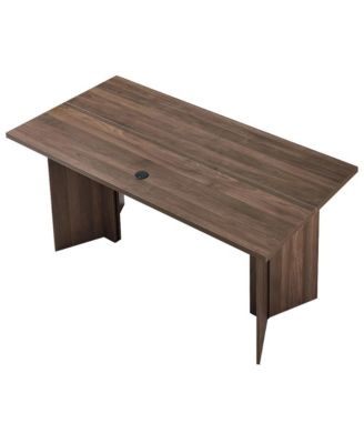 Wood Executive Desk Heavy Duty Rectangle Office Table 250 LBS