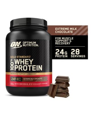 Gold Standard 100% Whey Protein Powder, Extreme Milk Chocolate, 2 Pound (Pack of 1) (Packaging May Vary)