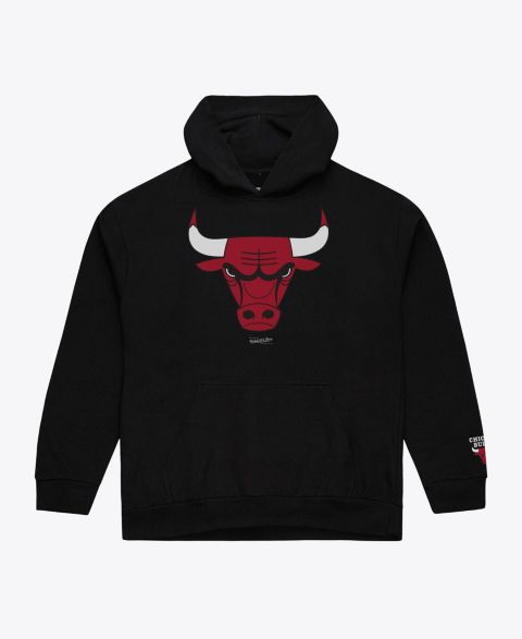Мужское худи Mitchell & Ness Black Chicago Bulls Basic Fleece