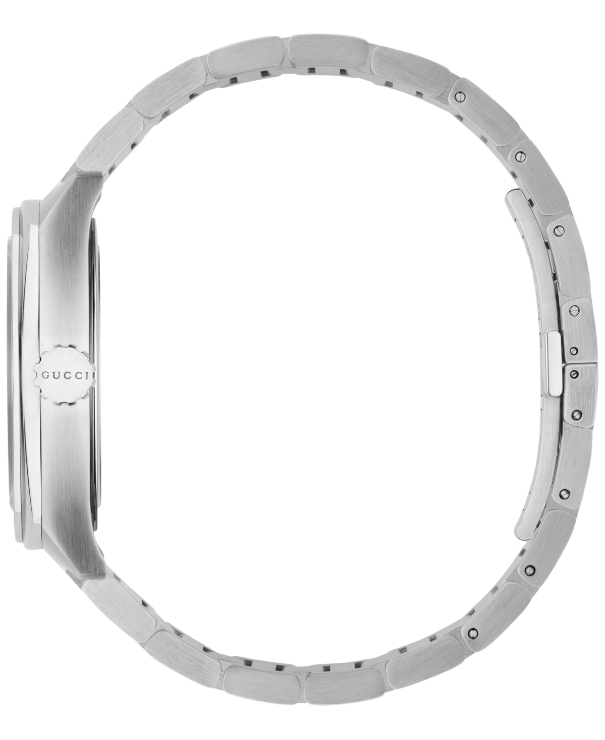 Shop Gucci Men's Gg2570 Swiss Stainless Steel Bracelet Watch 41mm Ya142301 In Black