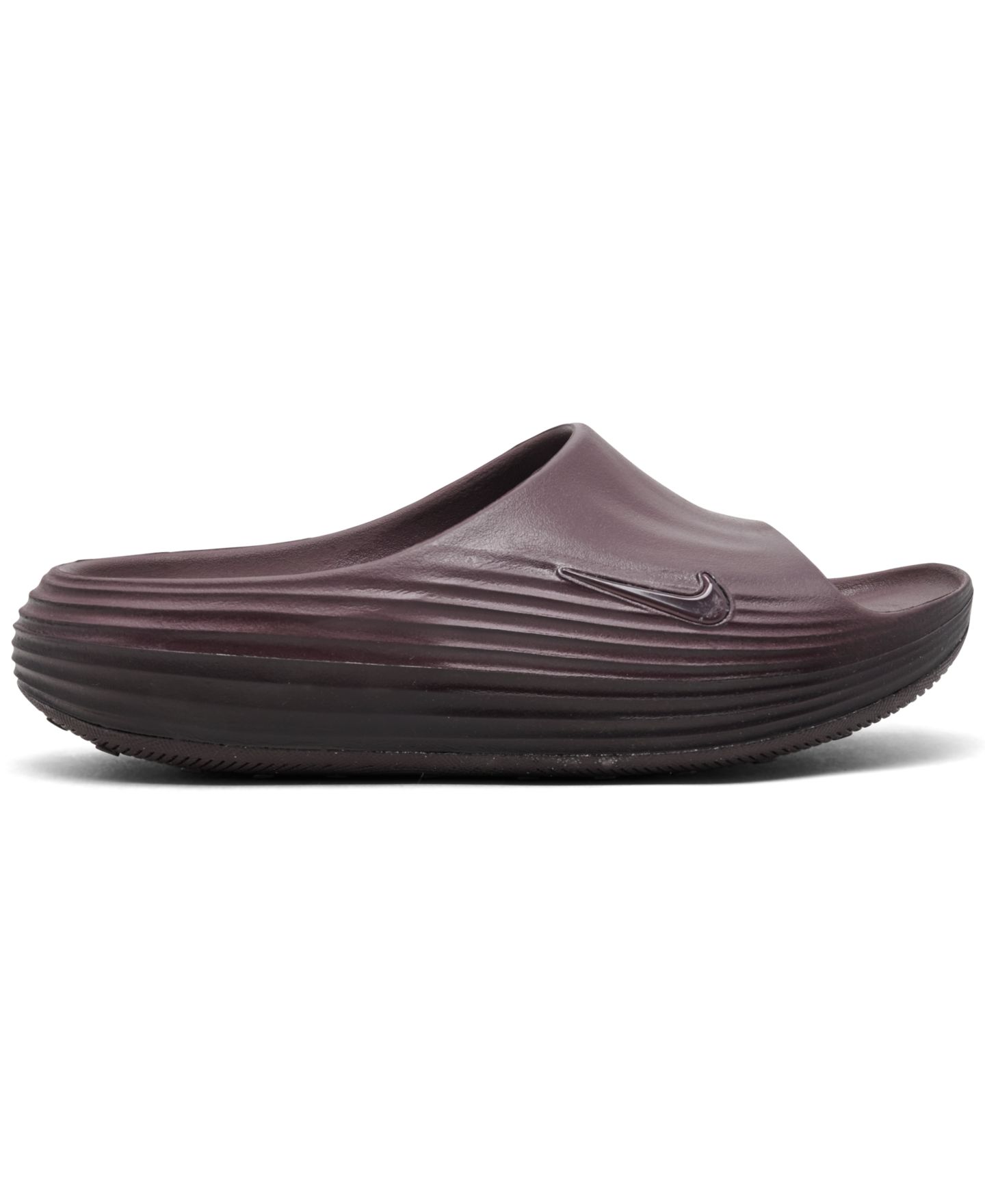Женские сандалии Nike ReactX Rejuven8 Recovery Slide, цвет: Бордовый пепельный — фото 3